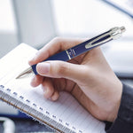 Sarasa Dry X10 Gel Pen, Retractable, Medium 0.7 mm, Blue Ink, Blue/Silver Barrel, 12/Pack