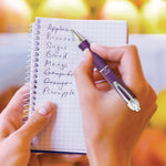 Sarasa Dry X10 Gel Pen, Retractable, Medium 0.7 mm, Violet Ink, Violet/Silver Barrel, 12/Pack