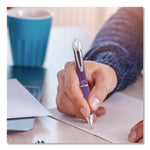 Sarasa Dry X10 Gel Pen, Retractable, Medium 0.7 mm, Violet Ink, Violet/Silver Barrel, 12/Pack