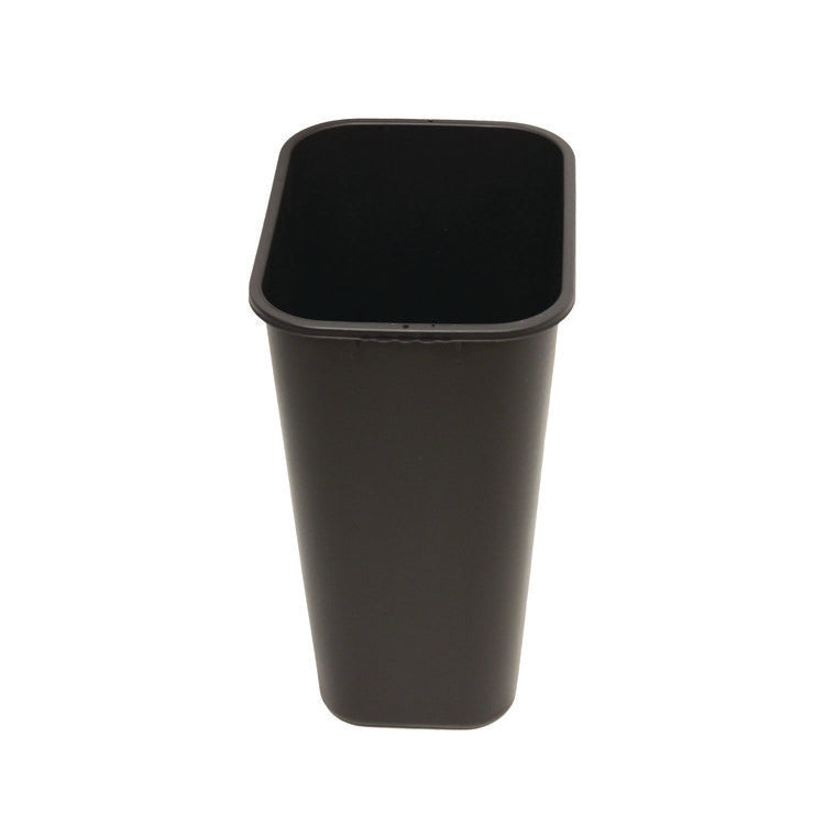 Soft-Sided Wastebasket, 41 qt, Polyethylene, Black