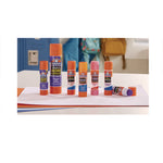 Glitter Glue Sticks, 0.21 oz, Applies Assorted Colors, Dries Clear Glitter, 4/Pack