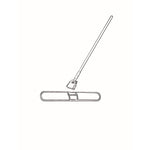 Snap-On Fiberglass Dust Mop Handle, 1" dia x 60", Gray/Black