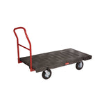 Platform Truck with 8" TPR Casters, 2,000 lb Capacity, 30 x 60 x 7, Black