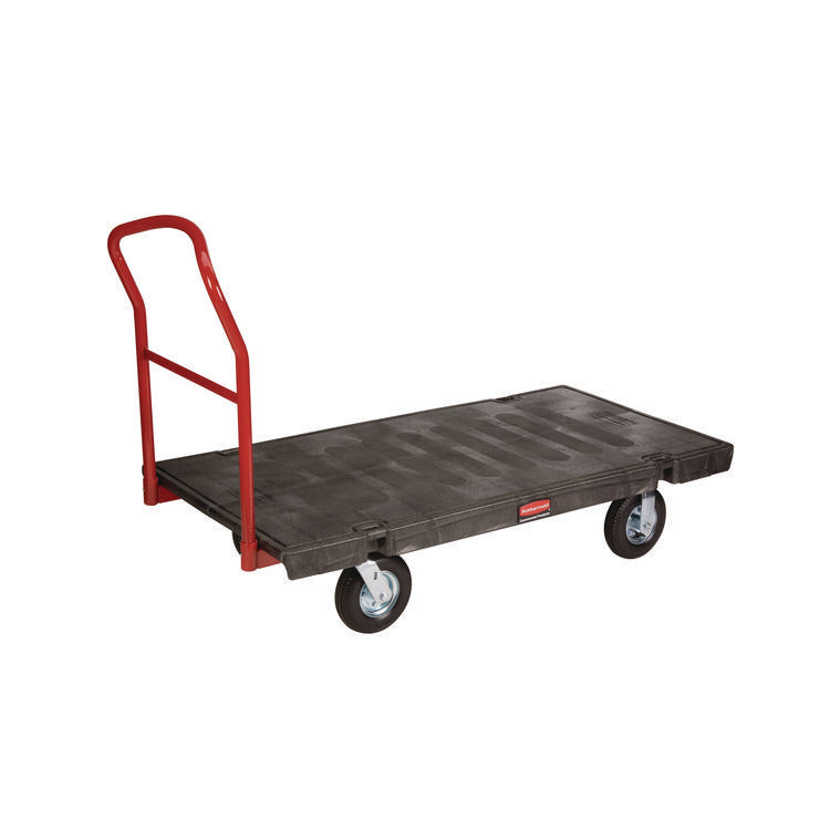 Platform Truck with 8" TPR Casters, 2,000 lb Capacity, 30 x 60 x 7, Black