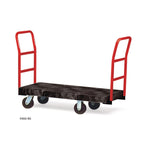 Platform Truck with 8" TPR Casters, 2,000 lb Capacity, 30 x 60 x 7, Black