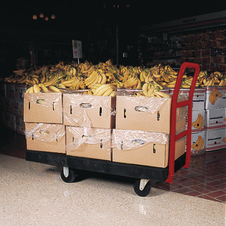 Platform Truck with 8" TPR Casters, 2,000 lb Capacity, 30 x 60 x 7, Black