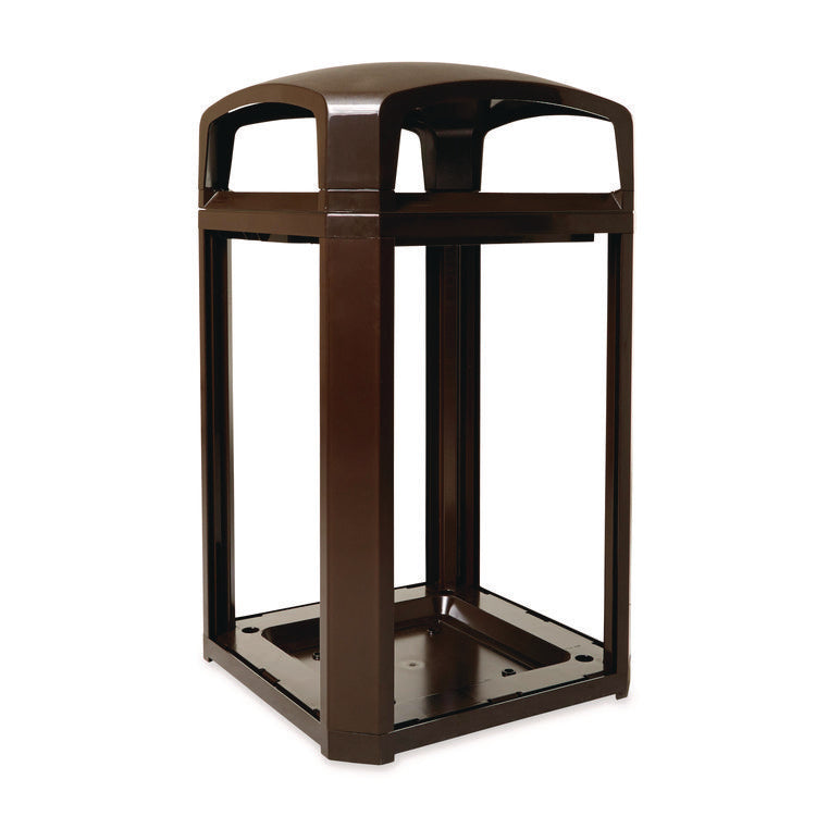 Landmark Series Classic Dome Top Container, 50 gal, Plastic, Sable