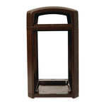 Landmark Series Classic Dome Top Container, 50 gal, Plastic, Sable