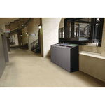 Configure Indoor Recycling Waste Receptacle, 33 gal, Metal, Gray