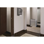 Designer Line Silhouettes Waste Receptacle, 22.5 gal, Steel, Silver Metallic