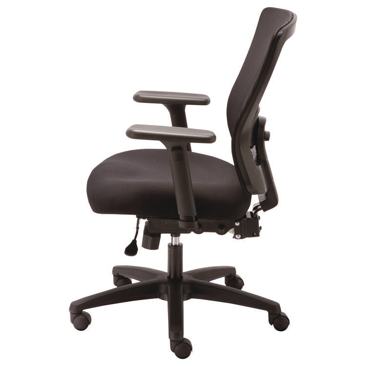 Alera Envy Series Mesh Mid-Back Multifunction Chair, Supports Up To 250 Lb, 17" To 21.5" Seat Height, Black