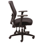 Alera Envy Series Mesh Mid-Back Multifunction Chair, Supports Up To 250 Lb, 17" To 21.5" Seat Height, Black