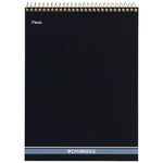 Stiff-Back Wire Bound Notepad, Wide/legal Rule, Canary/blue Cover, 70 Canary-Yellow 8.5 X 11.5 Sheets