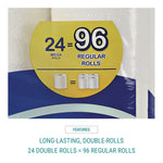 Premium Bath Tissue, Septic Safe, 2-Ply, White, 284 Sheets/Roll, 24 Rolls/Carton