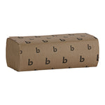 Multifold Paper Towels, 1-Ply, 9 x 9.45, Natural, 250/Pack, 16 Packs/Carton