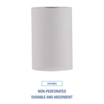 Hardwound Paper Towels, Nonperforated, 1-Ply, 8" x 350 ft, White, 12 Rolls/Carton