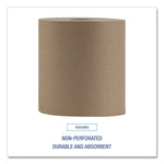 Hardwound Paper Towels, Nonperforated, 1-Ply, 8" x 800 ft, Natural, 6 Rolls/Carton