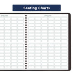 Undated Class Record Book, Nine To 10 Week Term: Two-Page Spread (35 Students), 10.88 X 8.25, Black Cover