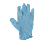 Disposable Examination Nitrile Gloves, Powder-Free, Medium, 5 mil Thick, 9.5" Long, Blue, 100/Box