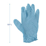 Disposable Examination Nitrile Gloves, Powder-Free, Medium, 5 mil Thick, 9.5" Long, Blue, 100/Box