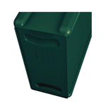 Slim Jim Plastic Recycling Container with Venting Channels, 23 gal, Plastic, Green