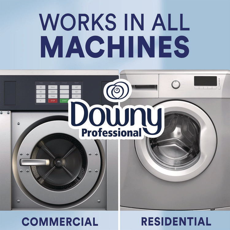 Commercial Liquid Fabric Softener, Clean and Fresh Scent, 140 oz Pour Bottle, 4/Carton