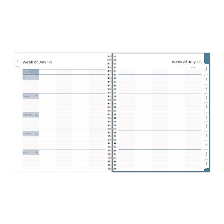 Ditsy Dapple Light CYO Cover Weekly/Monthly Lesson Planner, 2025-2026, Nine Classes, Multicolor Cover, (70) 11 x 8.5 Pages