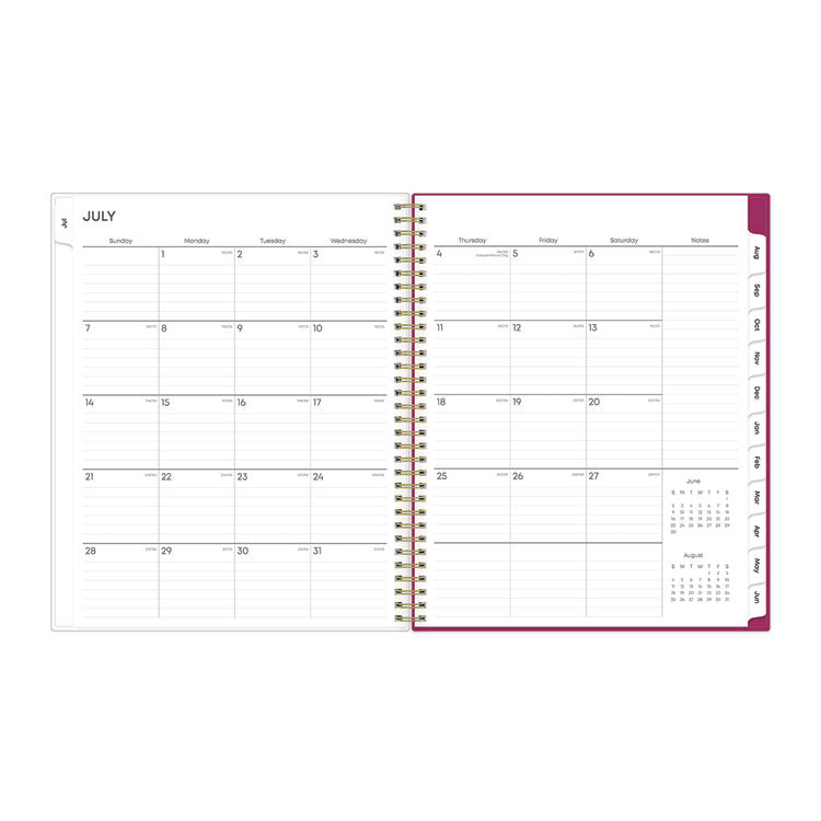 Mahalo Academic Year Create-Your-Own Cover Weekly/Monthly Planner, Floral Artwork, 11 x 8.5, 12-Month (July-June): 2025-2026