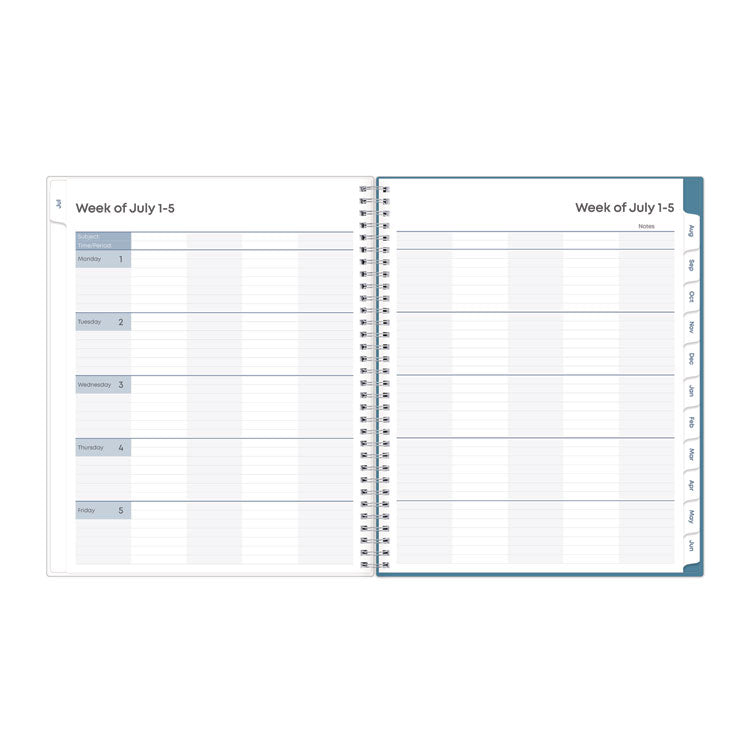Teacher Dots CYO Cover Weekly/Monthly Lesson Planner, 2025 to 2026, Nine Classes, Multicolor Cover, (70) 11 x 8.5 Pages