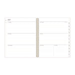 Gemma Academic Year Weekly/Monthly Planner, Geode Artwork, 11 x 8.5, Blue/Purple Cover, 12-Month (July to June): 2025 to 2026