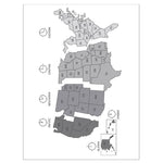 100% Recycled Deco Days Monthly Planner, 11 x 8.5, Black/Gold Cover, 12-Month (Jan to Dec): 2025