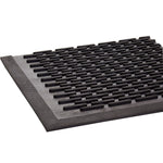 Crown-Tred Indoor/outdoor Scraper Mat, Rubber, 43.75 X 66.75, Black