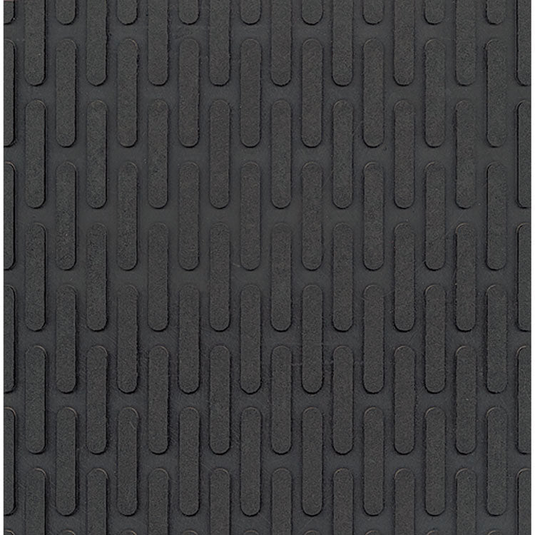 Crown-Tred Indoor/outdoor Scraper Mat, Rubber, 43.75 X 66.75, Black