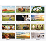 100% Recycled Farm Life Wall Calendar, 11 x 14, White/Multicolor Sheets, 12-Month (Jan-Dec): 2025
