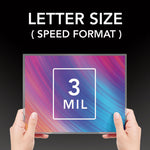 Ezuse Thermal Laminating Pouches, 3 Mil, 9" X 11.5", Gloss Clear, 100/box