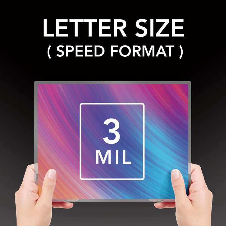 Ezuse Thermal Laminating Pouches, 3 Mil, 9" X 11.5", Gloss Clear, 100/box