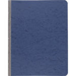 Pressboard Report Cover With Tyvek Reinforced Hinge, Two-Piece Prong Fastener, 3" Capacity, 8.5 X 11, Dark Blue/dark Blue