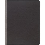 Pressboard Report Cover With Tyvek Reinforced Hinge, Two-Piece Prong Fastener, 3" Capacity, 8.5 X 11, Black/black