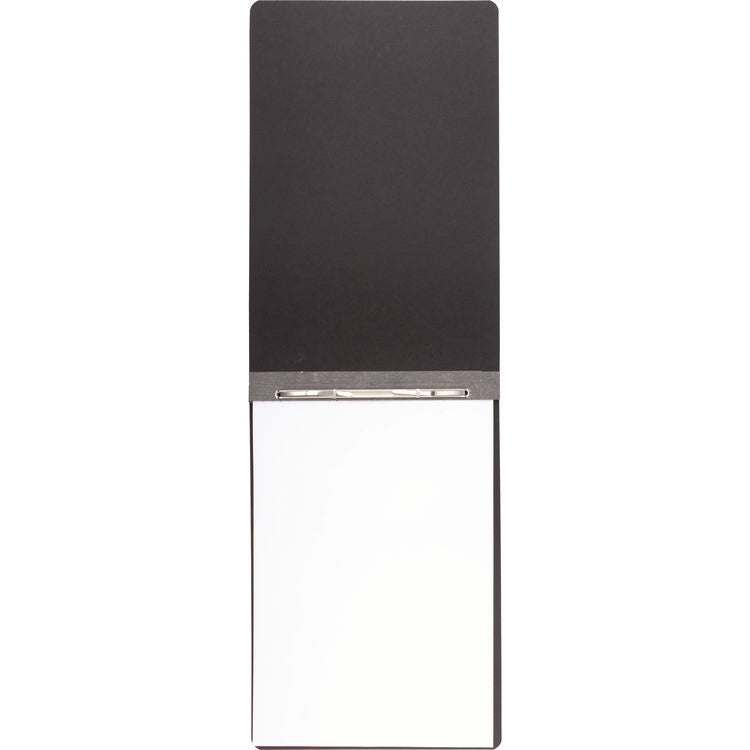 Pressboard Report Cover with Tyvek Reinforced Hinge, Two-Piece Prong Fastener, 3" Capacity, 11 x 17, Black/Black