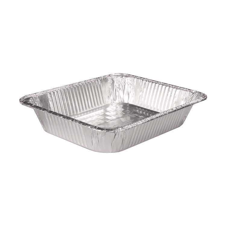 Aluminum Steam Table Pans, Half-Size Deep, 2.56" Deep, 10.38 x 12.75, 100/Carton