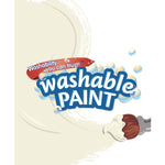 Washable Paint, White, 16 Oz Bottle