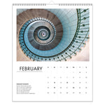 100% Recycled Abstract Architecture Photos Wall Calendar, 14 x 11, White Sheets, 12-Month (Jan-Dec): 2025