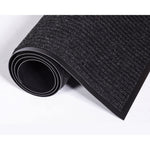 Needle Rib Wipe And Scrape Mat, Polypropylene, 36 X 60, Charcoal
