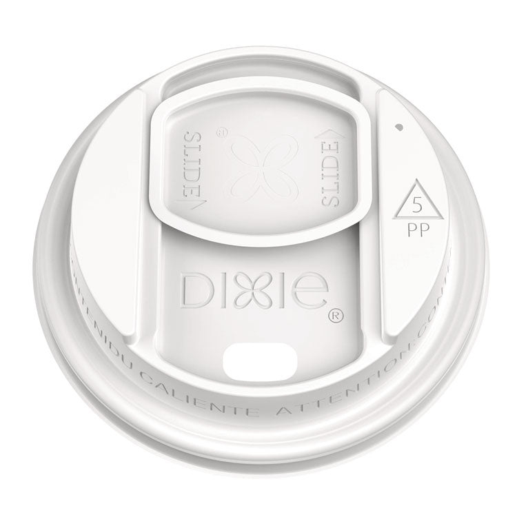 Smart Top Reclosable Lids for Hot Cups, Fits 10 oz to 20 oz Hot Cups, Plastic, White, 1,000/Carton
