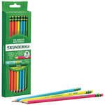 Pre-Sharpened Pencil, 2.2 mm, HB (#2), Black Lead, Neon Assorted Barrel Colors, 18/Pack