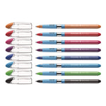 Slider Basic Ballpoint Pen, Stick, Extra-Bold 1.4 mm, Assorted Ink and Barrel Colors, 8/Pack