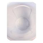 Vented Round Brute Container, 20 gal, Plastic, White