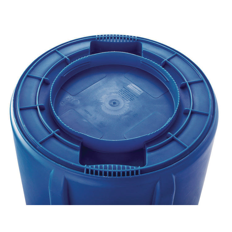 Brute Recycling Container, 44 gal, Polyethylene, Blue