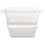 Sanitary Napkin Receptacle with Rigid Liner, Plastic, White