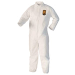 A40 Zipper Front Liquid and Particle Protection Coveralls, 3X-Large, White, 25/Carton